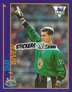 Sticker Shay Given - English Premier League 1998-1999. Kick off - Merlin