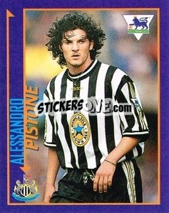 Sticker Alessandro Pistone - English Premier League 1998-1999. Kick off - Merlin