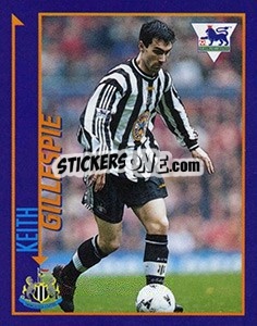 Cromo Keith Gillespie - English Premier League 1998-1999. Kick off - Merlin