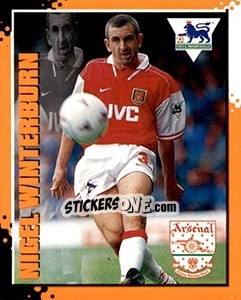 Cromo Nigel Winterburn - English Premier League 1997-1998. Kick off - Merlin