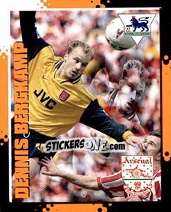 Sticker Dennis Bergkamp - English Premier League 1997-1998. Kick off n. 11 - Merlin