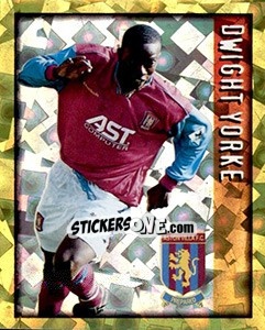 Sticker Dwight Yorke - English Premier League 1997-1998. Kick off n. 16 - Merlin