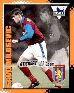 Sticker Savo Milosevic - English Premier League 1997-1998. Kick off - Merlin