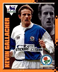 Cromo Kevin Gallacher - English Premier League 1997-1998. Kick off - Merlin