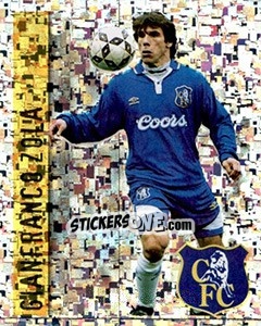 Sticker Gianfranco Zola - English Premier League 1997-1998. Kick off n. 52 - Merlin