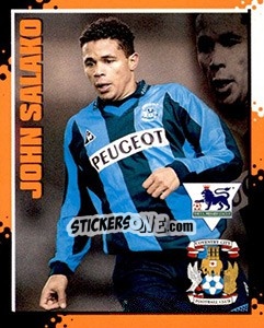 Sticker John Salako - English Premier League 1997-1998. Kick off - Merlin