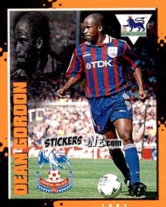 Sticker Dean Gordon - English Premier League 1997-1998. Kick off - Merlin