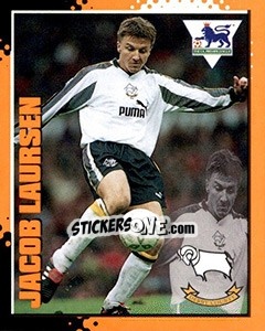 Sticker Jacob Laursen - English Premier League 1997-1998. Kick off n. 72 - Merlin