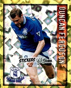 Sticker Duncan Ferguson - English Premier League 1997-1998. Kick off - Merlin