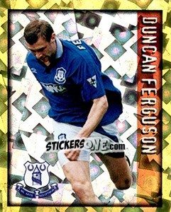 Sticker Duncan Ferguson - English Premier League 1997-1998. Kick off n. 76 - Merlin