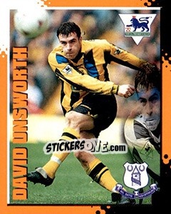 Cromo David Unsworth - English Premier League 1997-1998. Kick off - Merlin