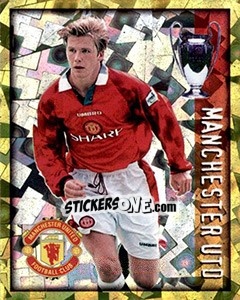 Sticker David Beckham - English Premier League 1997-1998. Kick off n. 89 - Merlin