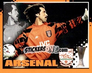 Sticker David Seaman - English Premier League 1997-1998. Kick off n. 92 - Merlin