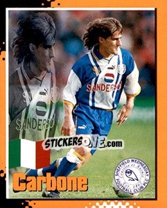 Cromo Benito Carbone - English Premier League 1997-1998. Kick off - Merlin