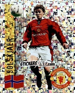 Sticker Solskjaer - English Premier League 1997-1998. Kick off n. 100 - Merlin