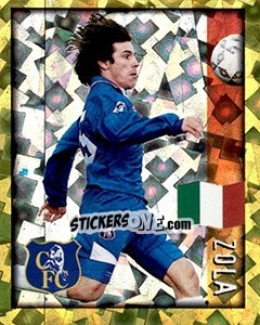 Sticker Gianfranco Zola - English Premier League 1997-1998. Kick off - Merlin