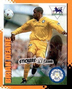 Sticker Brian Deane - English Premier League 1997-1998. Kick off - Merlin