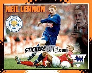 Sticker Neil Lennon - English Premier League 1997-1998. Kick off - Merlin