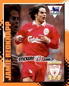 Sticker Jamie Redknapp - English Premier League 1997-1998. Kick off - Merlin