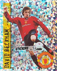 Sticker David Beckham - English Premier League 1997-1998. Kick off - Merlin