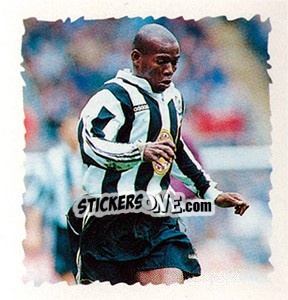 Sticker Faustino Asprilla - English Premier League 1997-1998. Kick off - Merlin