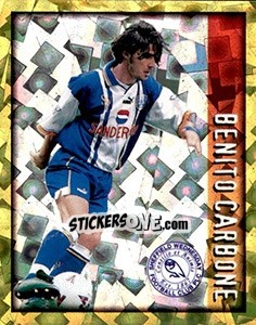 Cromo Benito Carbone - English Premier League 1997-1998. Kick off - Merlin