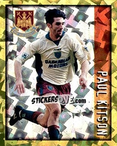 Sticker Paul Kitson - English Premier League 1997-1998. Kick off - Merlin