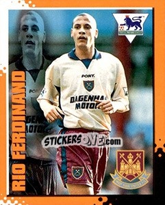 Sticker Rio Ferdinand - English Premier League 1997-1998. Kick off n. 171 - Merlin