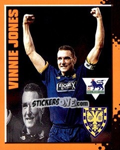 Cromo Vinnie Jones - English Premier League 1997-1998. Kick off - Merlin