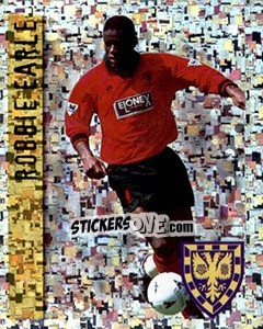 Sticker Robbie Earle - English Premier League 1997-1998. Kick off - Merlin