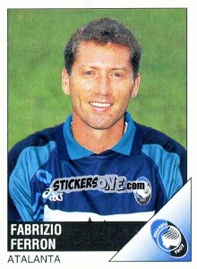 Sticker Fabrizio Ferron - Calciatori 1995-1996 n. 4 - Panini