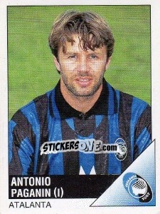 Sticker Antonio Paganin - Calciatori 1995-1996 - Panini
