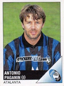 Sticker Antonio Paganin - Calciatori 1995-1996 n. 8 - Panini