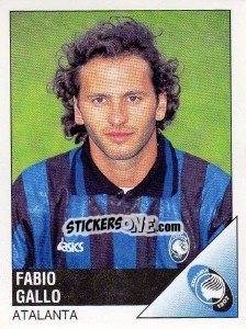 Sticker Fabio Gallo - Calciatori 1995-1996 n. 14 - Panini