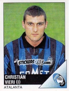 Sticker Christian Vieri - Calciatori 1995-1996 - Panini