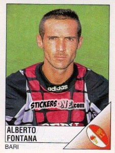 Sticker Alberto Fontana - Calciatori 1995-1996 n. 23 - Panini