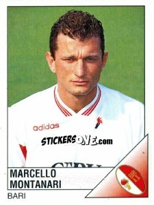 Sticker Marcello Montanari - Calciatori 1995-1996 n. 26 - Panini