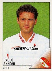 Sticker Paolo Annoni - Calciatori 1995-1996 n. 29 - Panini