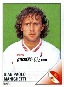 Sticker Gian Paolo Manighetti - Calciatori 1995-1996 n. 30 - Panini