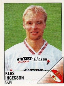 Sticker Klas Ingesson - Calciatori 1995-1996 n. 33 - Panini