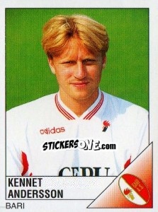 Sticker Kennet Andersson - Calciatori 1995-1996 - Panini