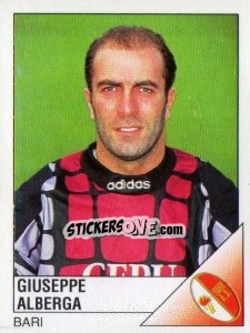 Sticker Giuseppe Alberga - Calciatori 1995-1996 n. 38 - Panini