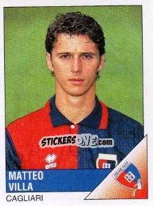 Sticker Matteo Villa - Calciatori 1995-1996 - Panini