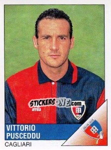 Cromo Vittorio Pusceddu - Calciatori 1995-1996 - Panini