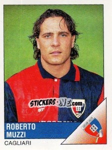 Sticker Roberto Muzzi - Calciatori 1995-1996 n. 54 - Panini