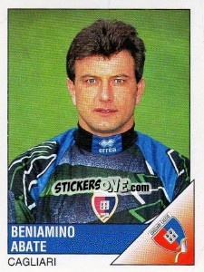 Sticker Beniamino Abate - Calciatori 1995-1996 - Panini