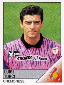 Figurina Luigi Turci - Calciatori 1995-1996 - Panini