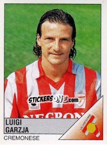 Sticker Luigi Garzja - Calciatori 1995-1996 n. 62 - Panini