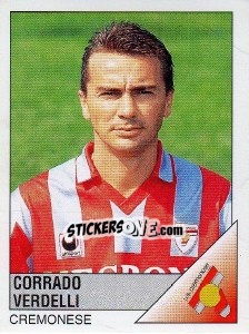 Sticker Corrado Verdelli - Calciatori 1995-1996 - Panini