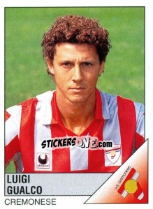 Sticker Luigi Gualco - Calciatori 1995-1996 - Panini